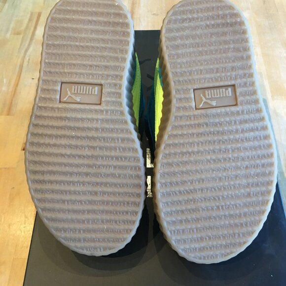 FENTY x PUMA Creeper Phatty Inf "Speed Blue/Lime Pow" 396830 02 Sz 11C - Picture 4 of 5